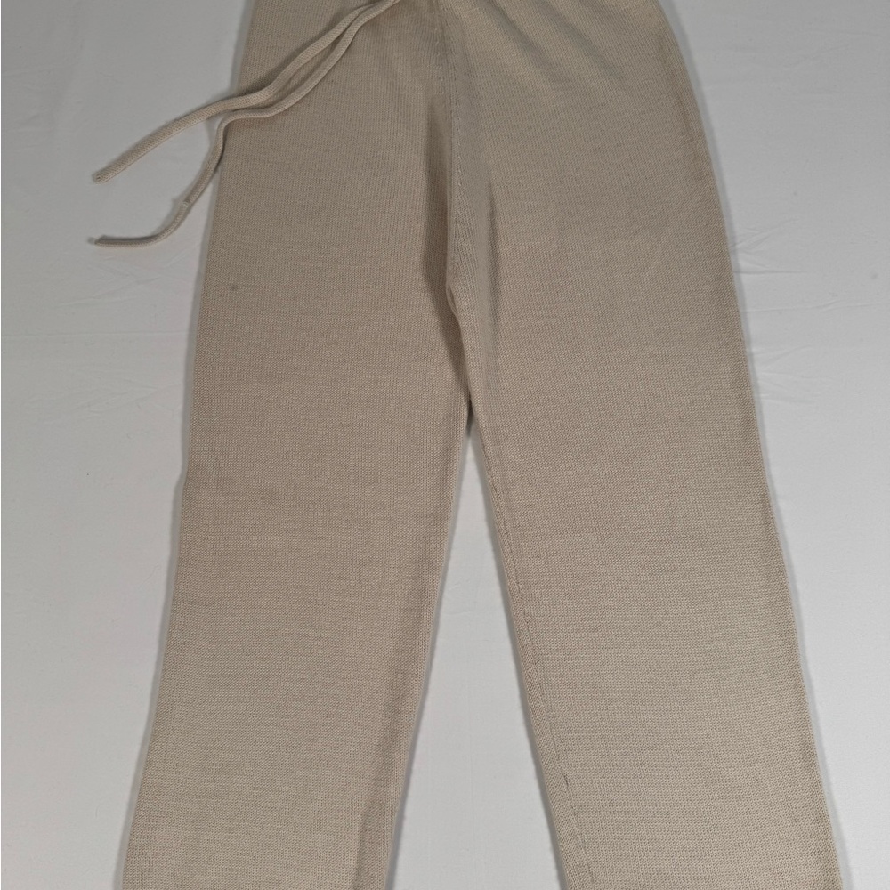 Lauren Manoogian Beige Knit Pants